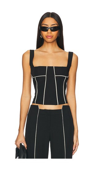 Faye Top in Black | Revolve Clothing (Global)