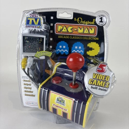 Namco 5-in-1 Arcade Classics 2003 Plug n Play TV Game Joystick Tested & Works | eBay US