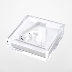 Acrylic Initial Cocktail Napkin Holder | Mark and Graham