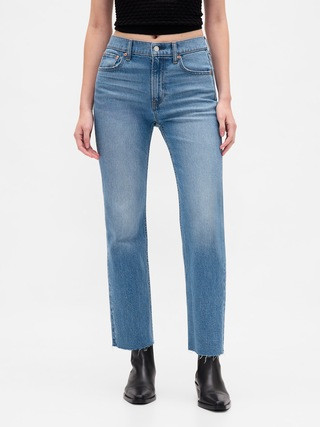 High Rise ’90s Straight Crop Jeans | Gap (CA)