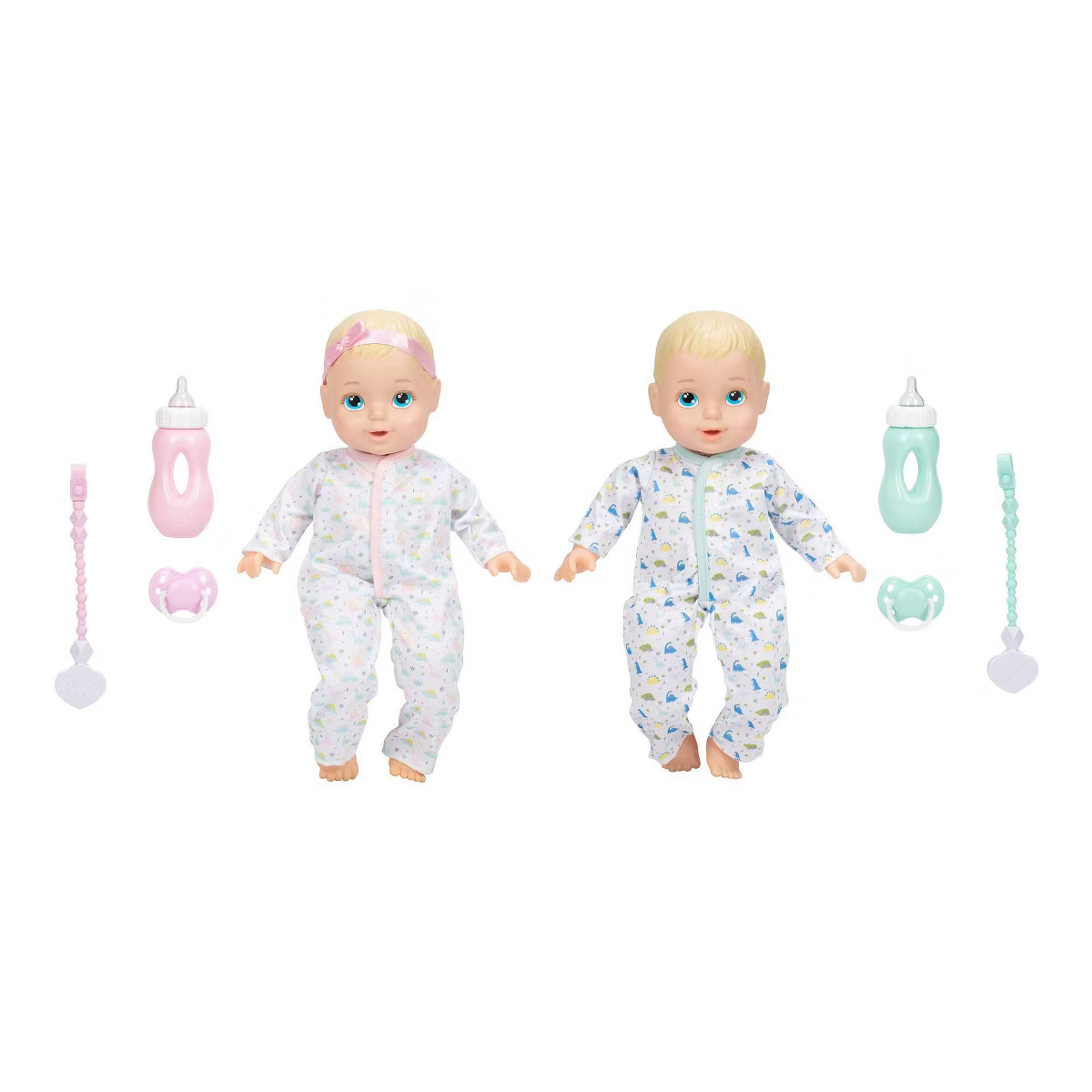Perfectly Cute Boy Girl Twins Blonde Hair - Blue Eyes | Target