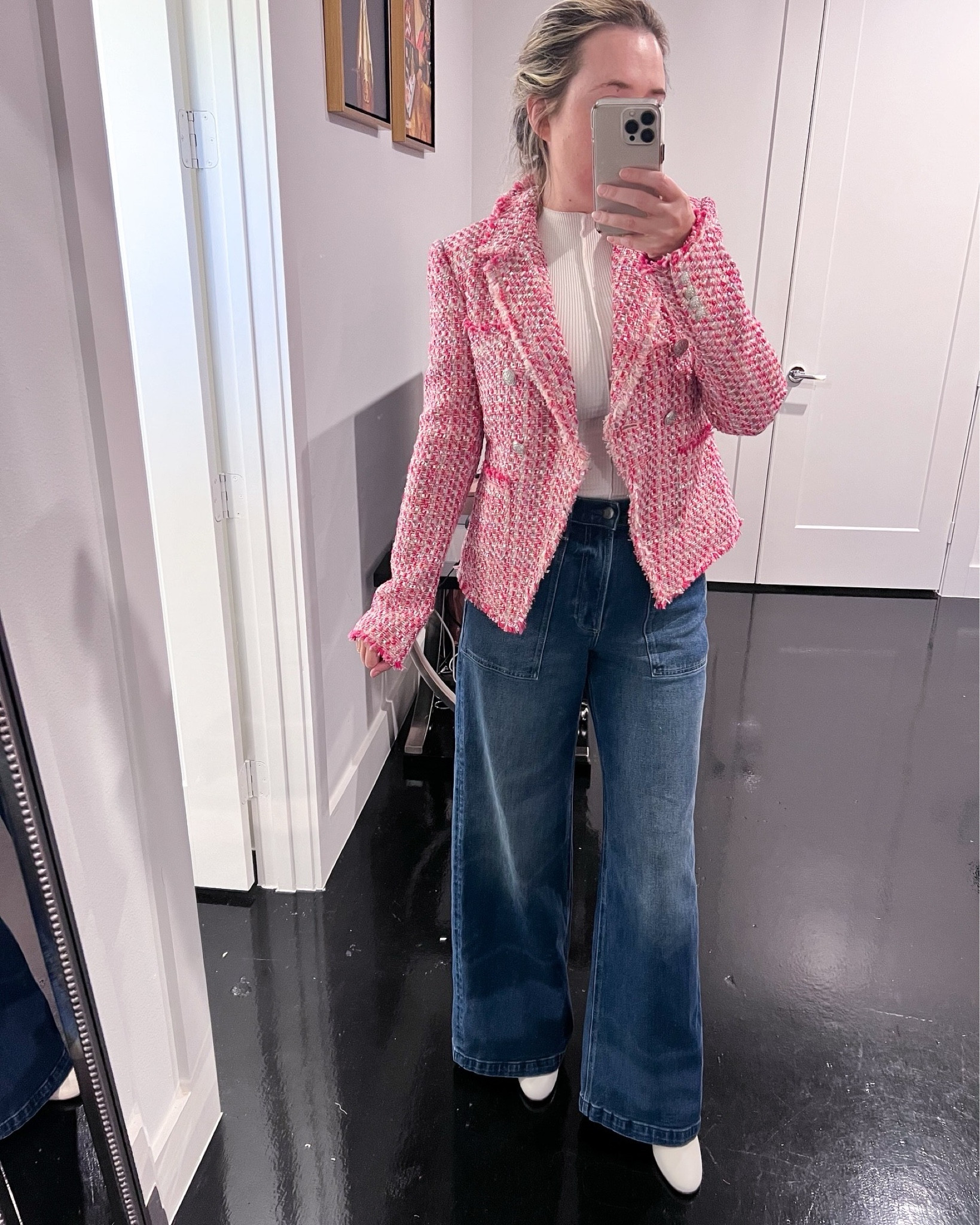 Oversized blazers and wide leg jeans are on trend for Fall 2024!
Wearing 4 

Tweed blazer. Fall blazer. Pink blazer. Lovedhackfancy blazer.

#LTKSaleAlert #LTKFallSale #LTKStyleTip