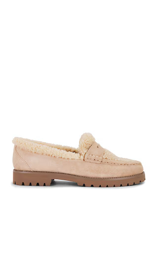 PAIGE Ellis Shearling Loafer in Beige. - size 9.5 | Revolve Clothing (Global)