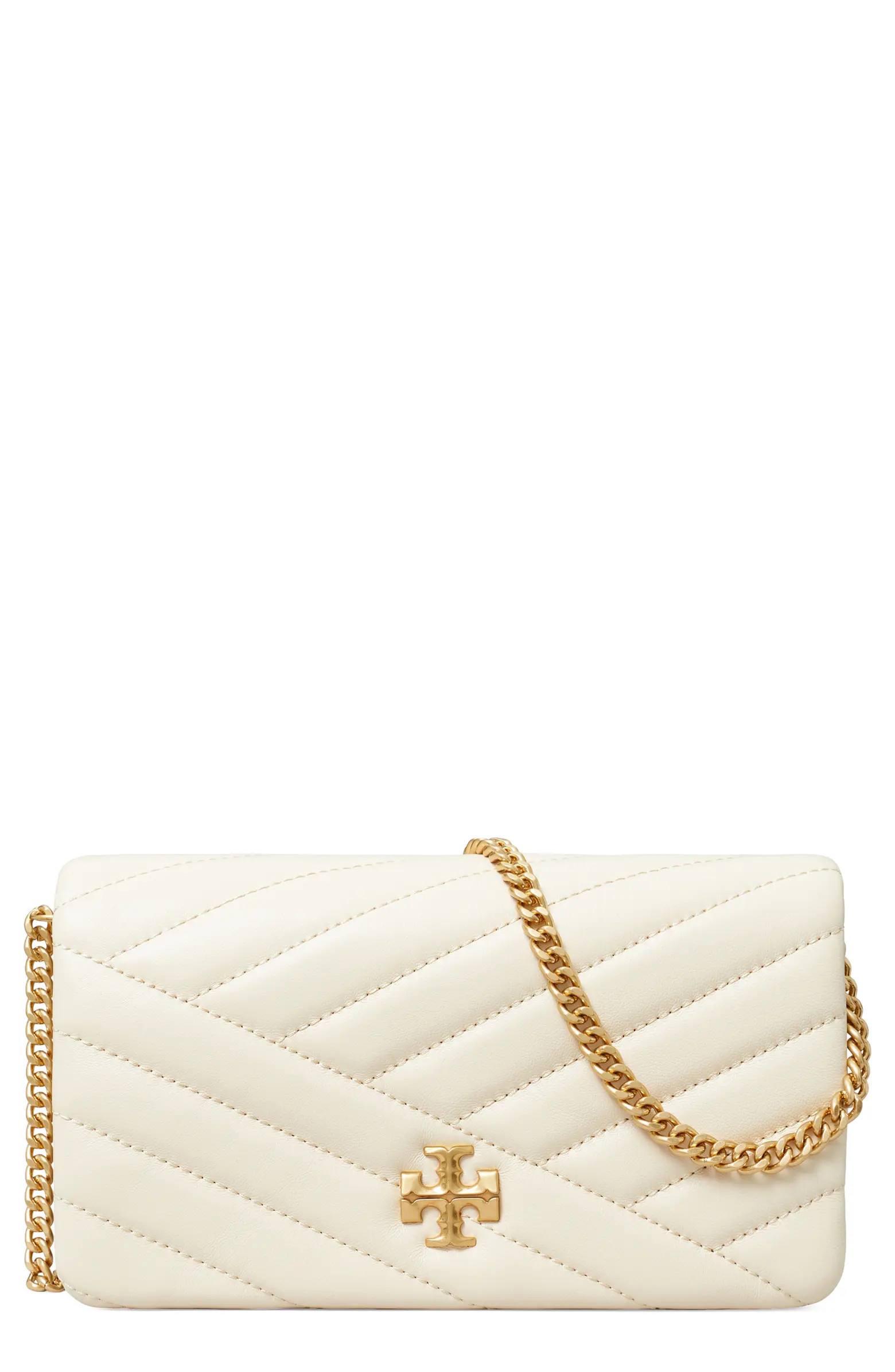 Tory Burch Kira Quilted Leather Wallet on a Chain | Nordstrom | Nordstrom