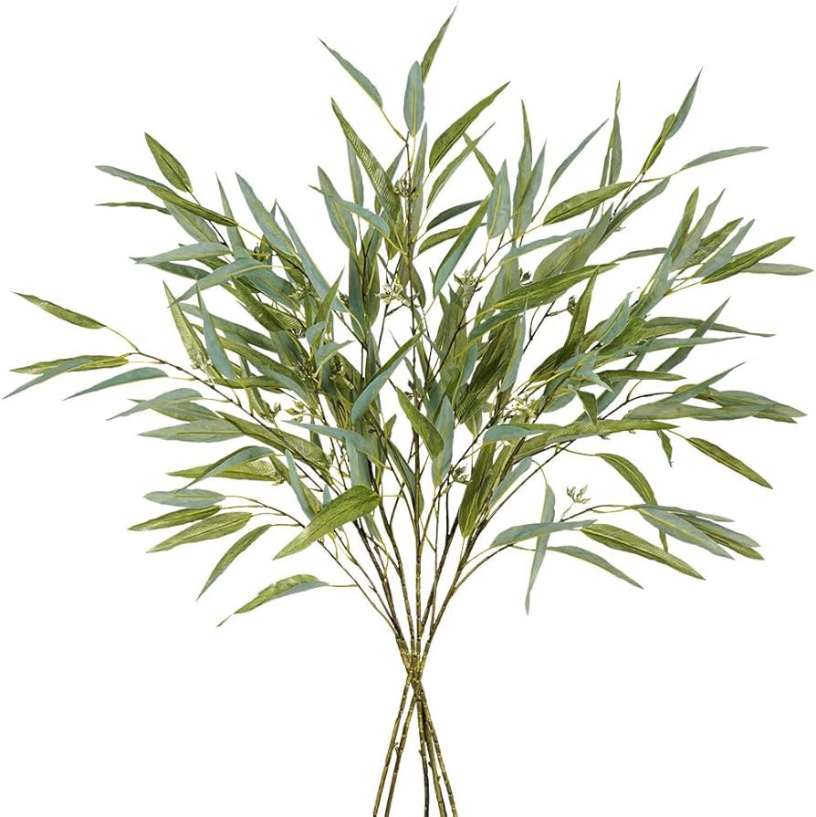 Melorca&Guilla Artificial Plants,6PCS 39" Green Eucalyptus Faux Branches for Vase,Faux Greenery S... | Amazon (US)