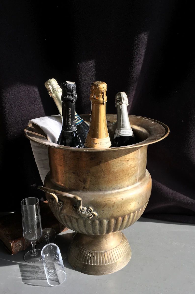 HUGE Medicis, Double Magnum Size, Trophee Style, Footed Champagne Bucket, Ice Bucket, Wine Cooler... | Etsy (US)