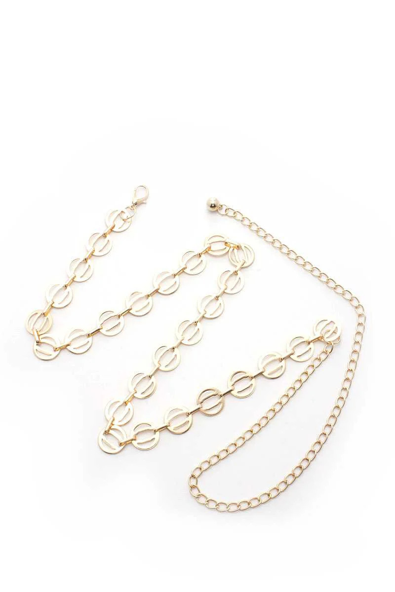 Women's Circle Link Metal Chain Belt | Shop Simon