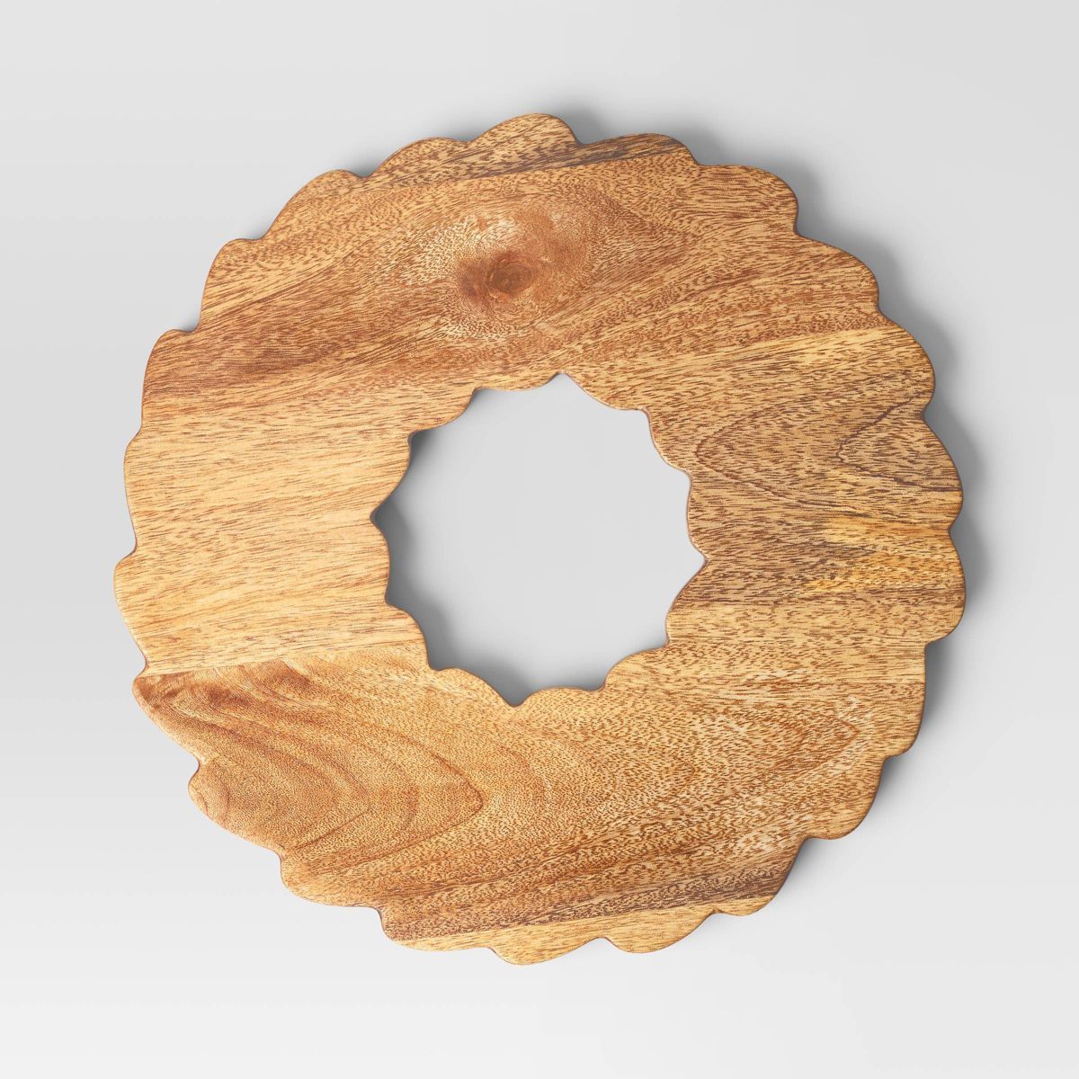 Wood Wreath Serving Tray Brown - Threshold™ | Target