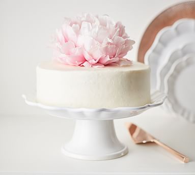 Monique Lhuillier Juliana Scalloped Cake Stand | Pottery Barn (US)