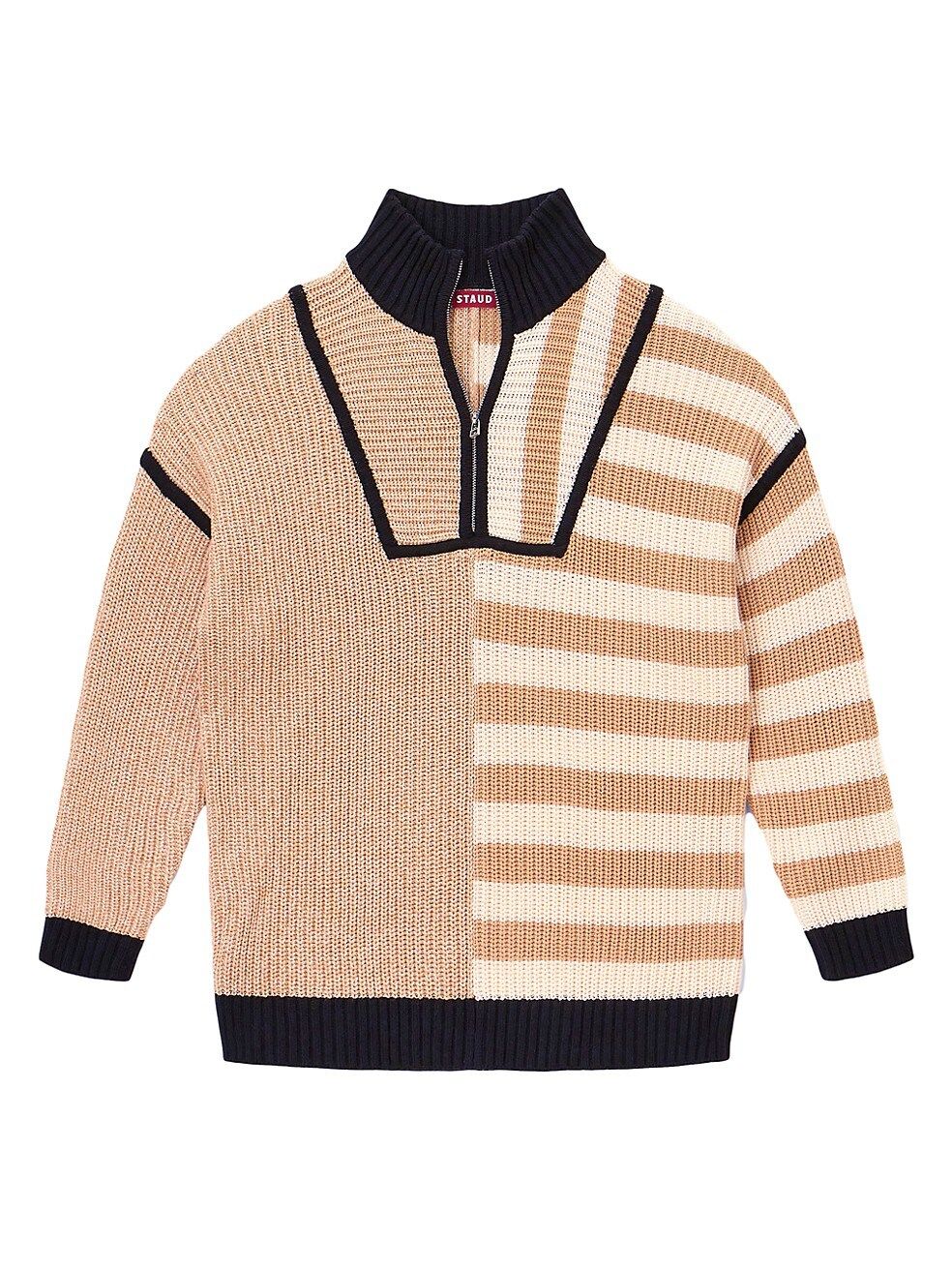 STAUD Hampton Striped Oversized Sweater | Saks Fifth Avenue