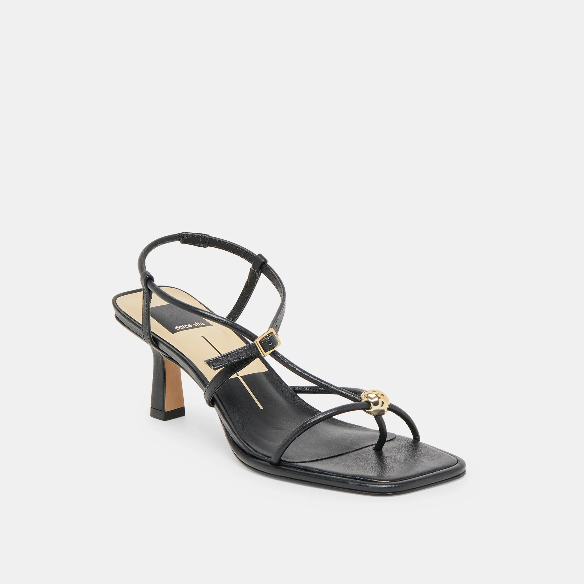 Mylee Black Leather Heels | Dolce Vita | DolceVita.com