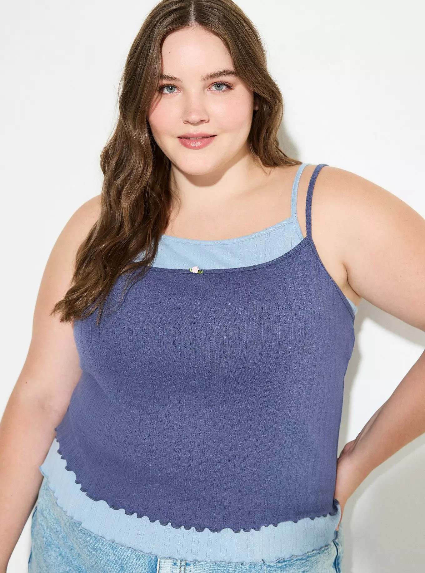 LoveSick Double-Layer Rosette Tank | Torrid (US & Canada)