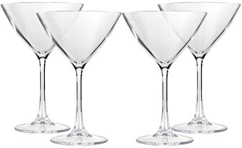 Lily's Home Unbreakable Acrylic Martini Glasses, Made of Shatterproof Plastic and Ideal for Indoo... | Amazon (US)
