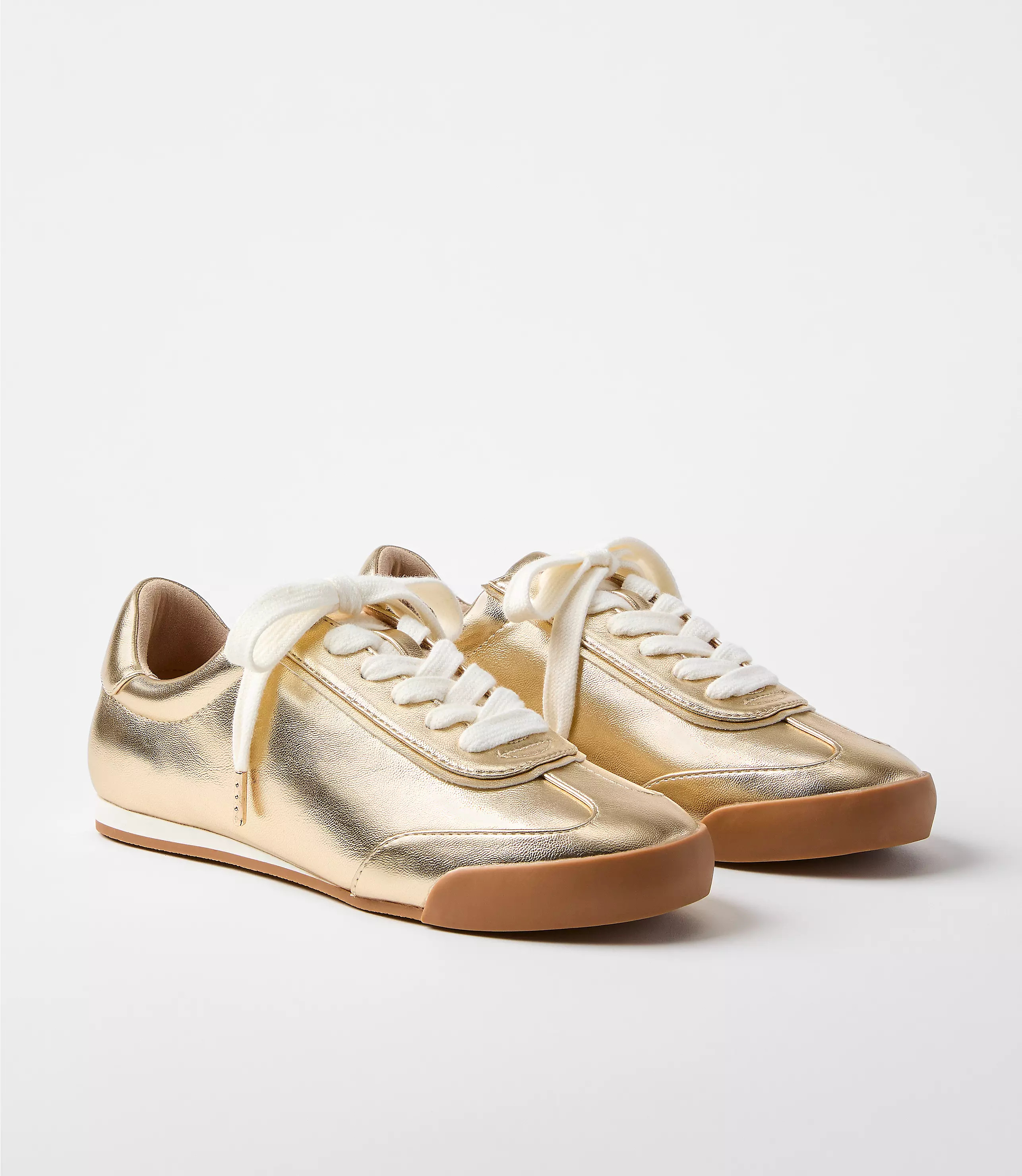 Metallic Low Profile Sneakers | LOFT