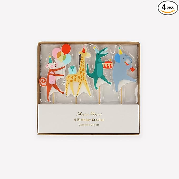 Meri Meri Animal Parade Candles (Pack of 4) | Amazon (US)