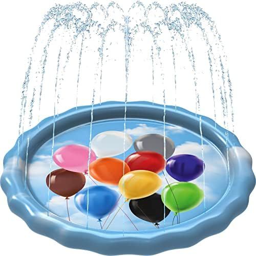 SplashEZ 3-in-1 Splash Pad, Sprinkler for Kids and Wading Pool for Learning \u2013 Children\u2019... | Amazon (US)