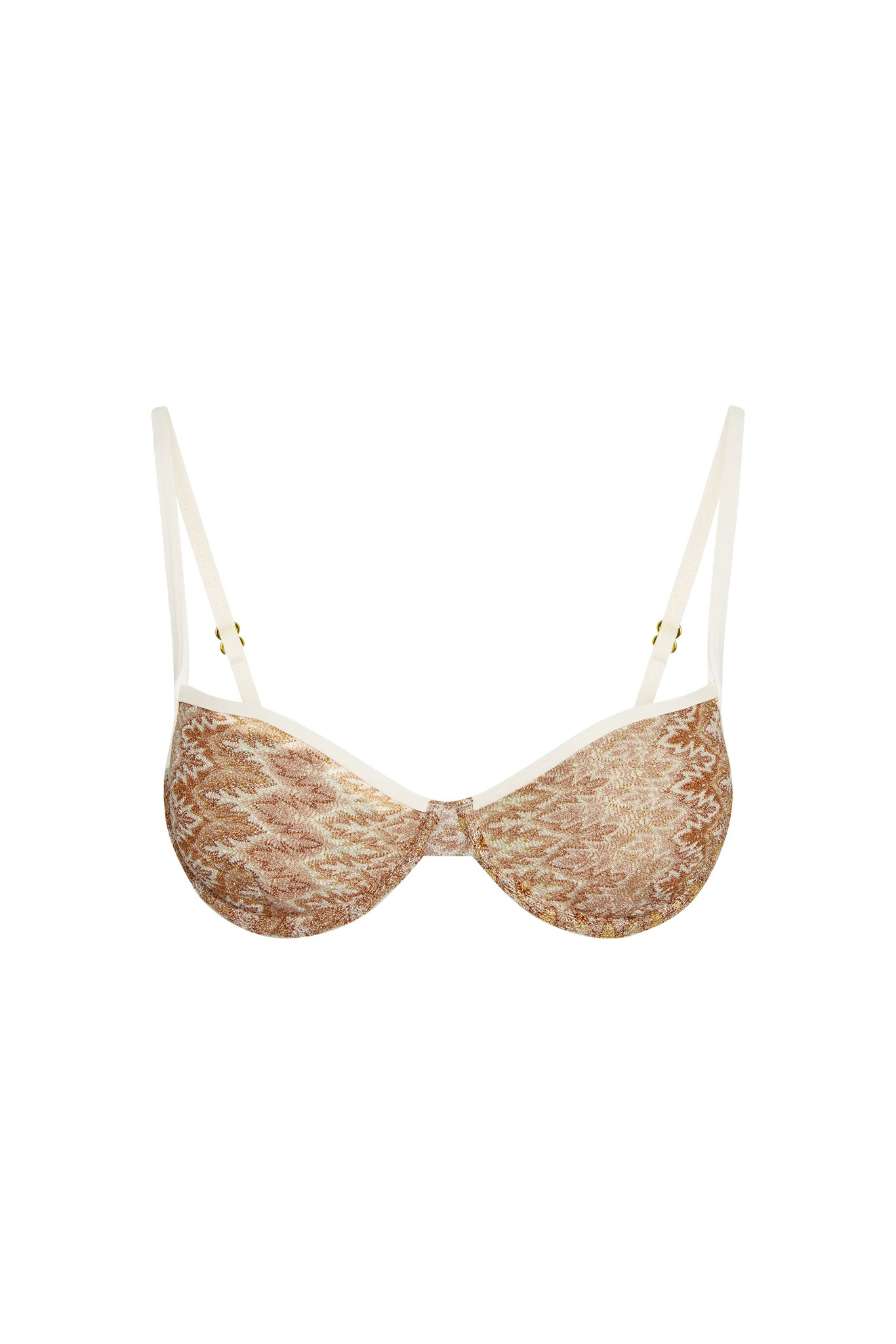 Capri Color Block Top - Porto Cervo Gold | Monday Swimwear