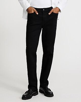 Slim Straight Black Hyper Stretch Jeans | Express