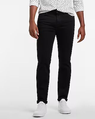 Slim Straight Black Hyper Stretch Jeans | Express