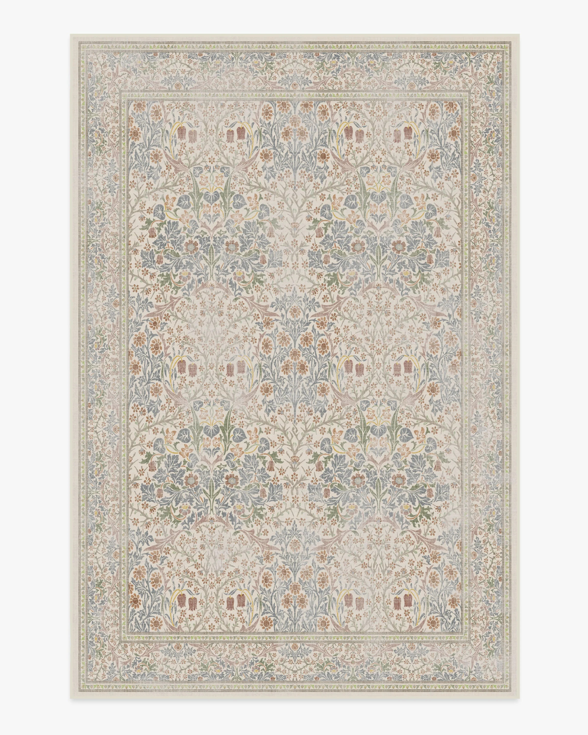 Morris & Co. Blackthorn Forest Green Rug | Ruggable | Ruggable