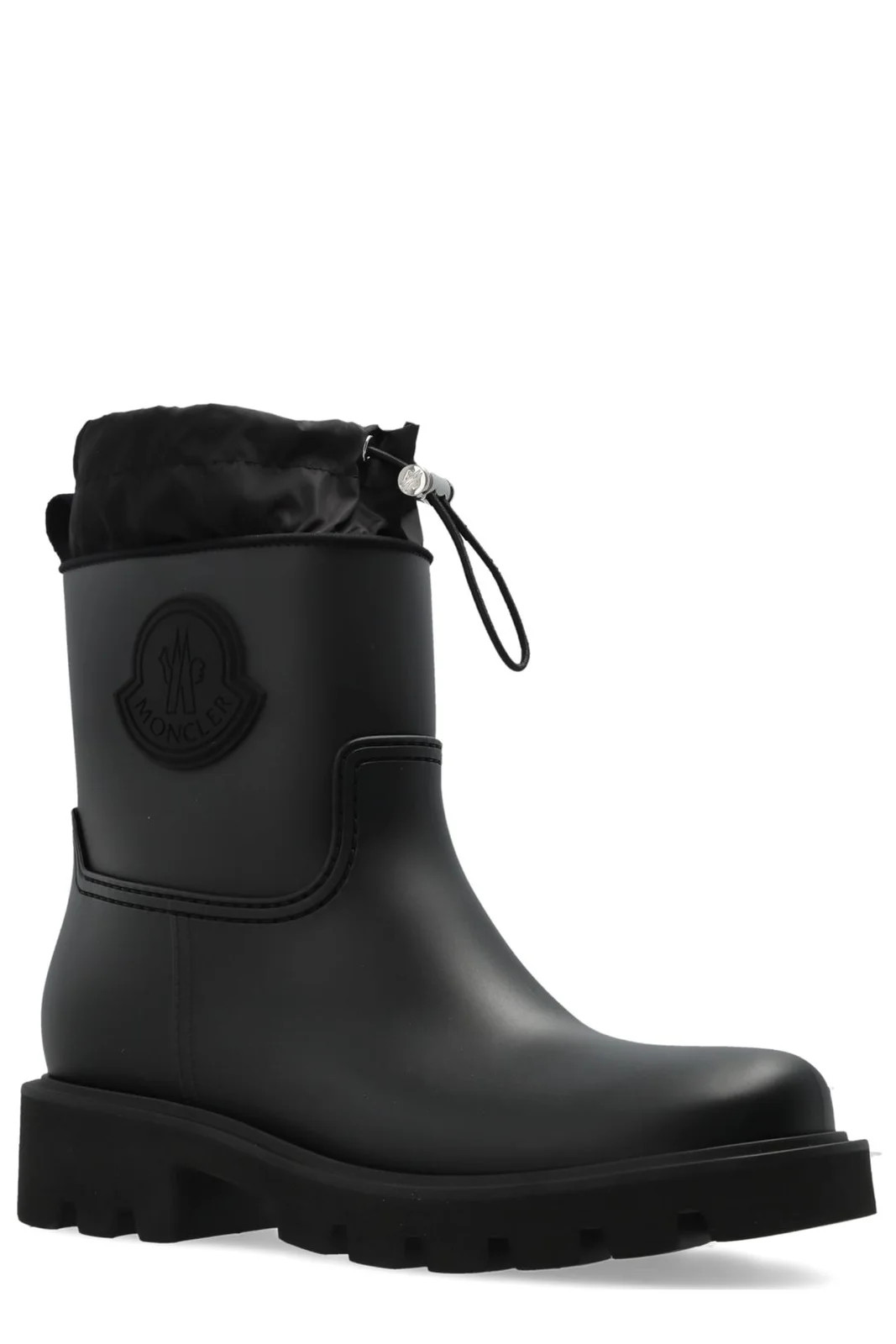 Moncler Kickstream Logo Patch Rain Boots | Cettire Global