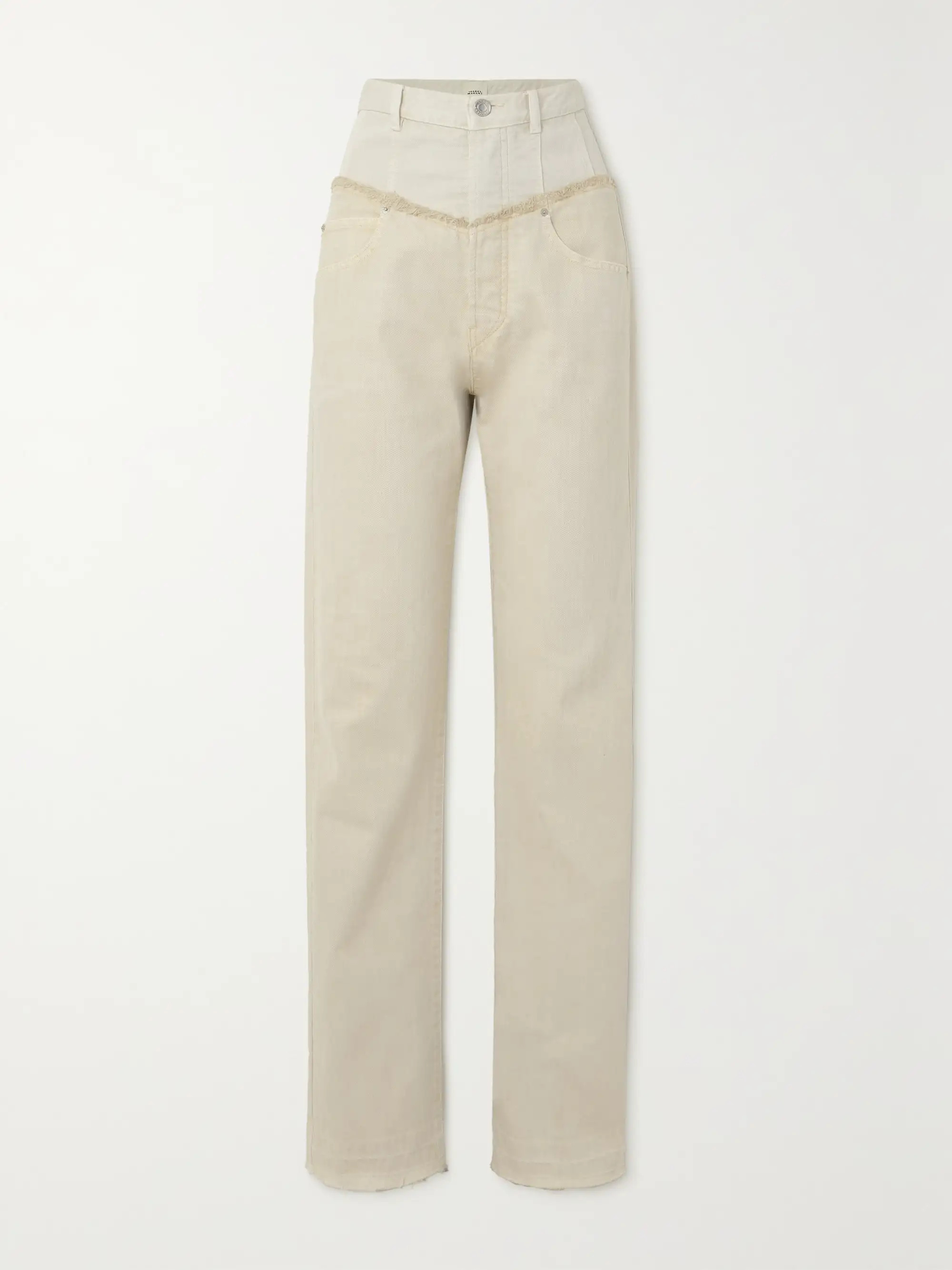 ISABEL MARANTNoemie frayed two-tone jeans | NET-A-PORTER (UK & EU)