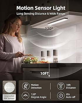 EZVALO 6-Pack Under Cabinet Lighting with Charging Station, 2000mAh Rechargeable Wireless Motion ... | Amazon (US)