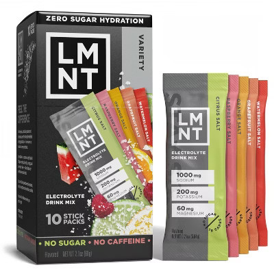 LMNT Zero-Sugar Electrolytes Drink - Variety Pack - 2.1oz/10ct | Target