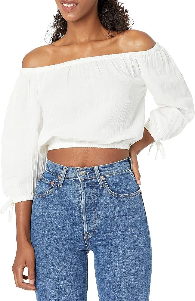 Roxy Women's Bali Shore Off The Shoulder Top | Amazon (US)