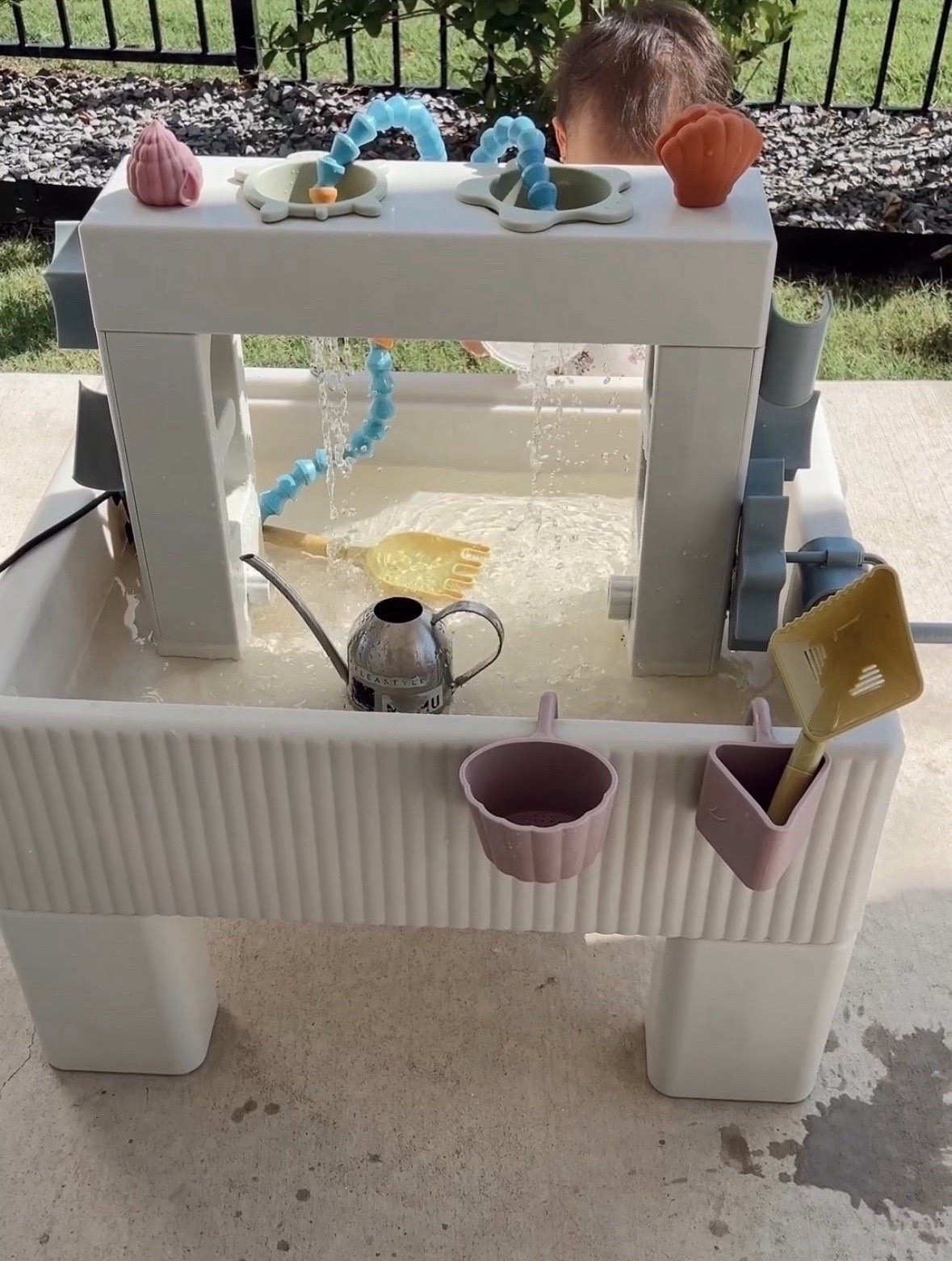 Toddler and kids water table that’s beautiful and great for sensory play! I bought this mainly because of the aesthetics and I love how it comes with different accessories! Also linking the water circulating pump we got but to be honest it’s not the best  

#LTKBaby #LTKKids #LTKmomlife