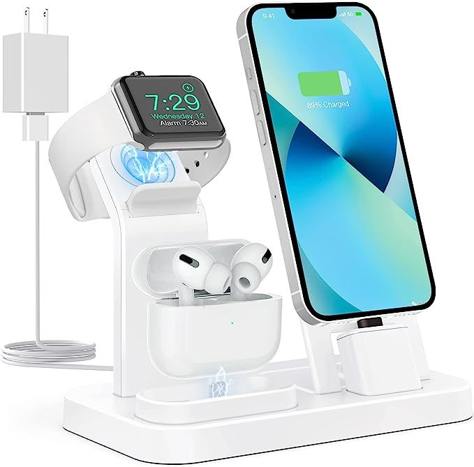 3 in 1 Charging Station for Apple Products, Removable Charging Stand for iPhone Series AirPods Pr... | Amazon (US)