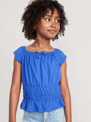 Printed Sleeveless Smocked Top for Girls | Old Navy (US)
