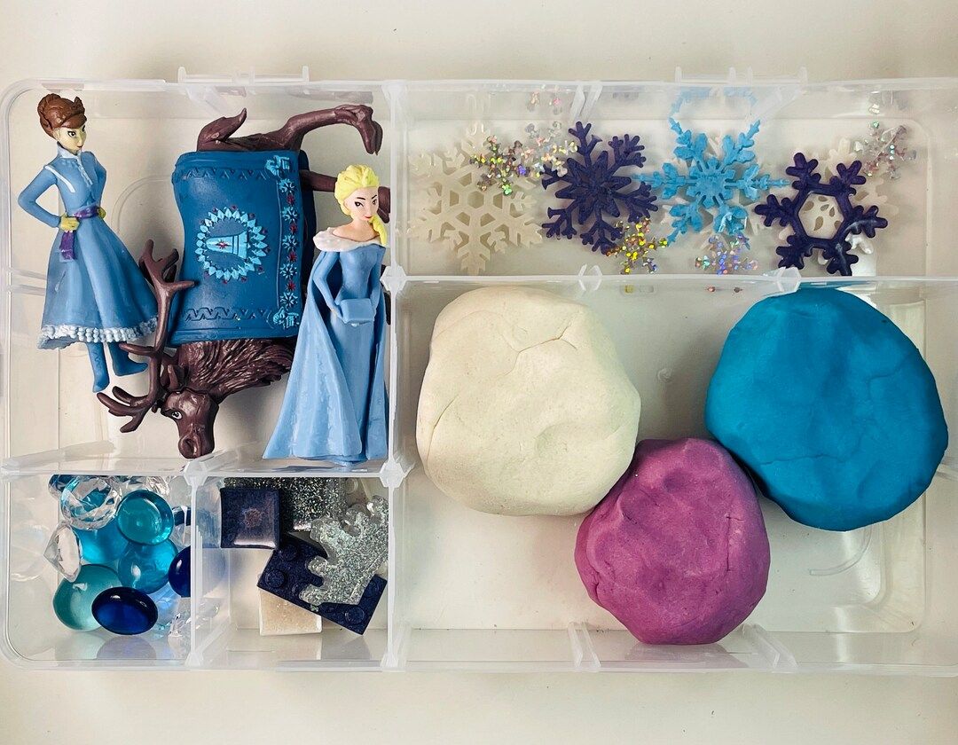 Frozen Themed Play-dough Sensory Box - Etsy | Etsy (US)