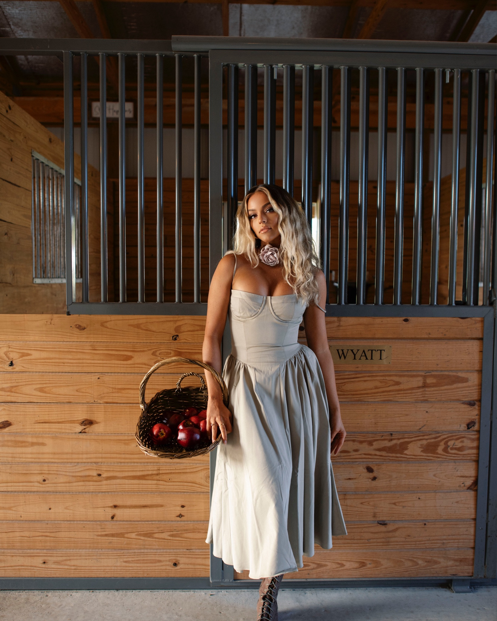 Apple of your eye 🍎 wearing color taupe #houseofcb #taupe #falldress #corsetdress #autumninspo #autumndress #mididress #countrylife #wedding

#LTKStyleTip #LTKFallSale #LTKWedding