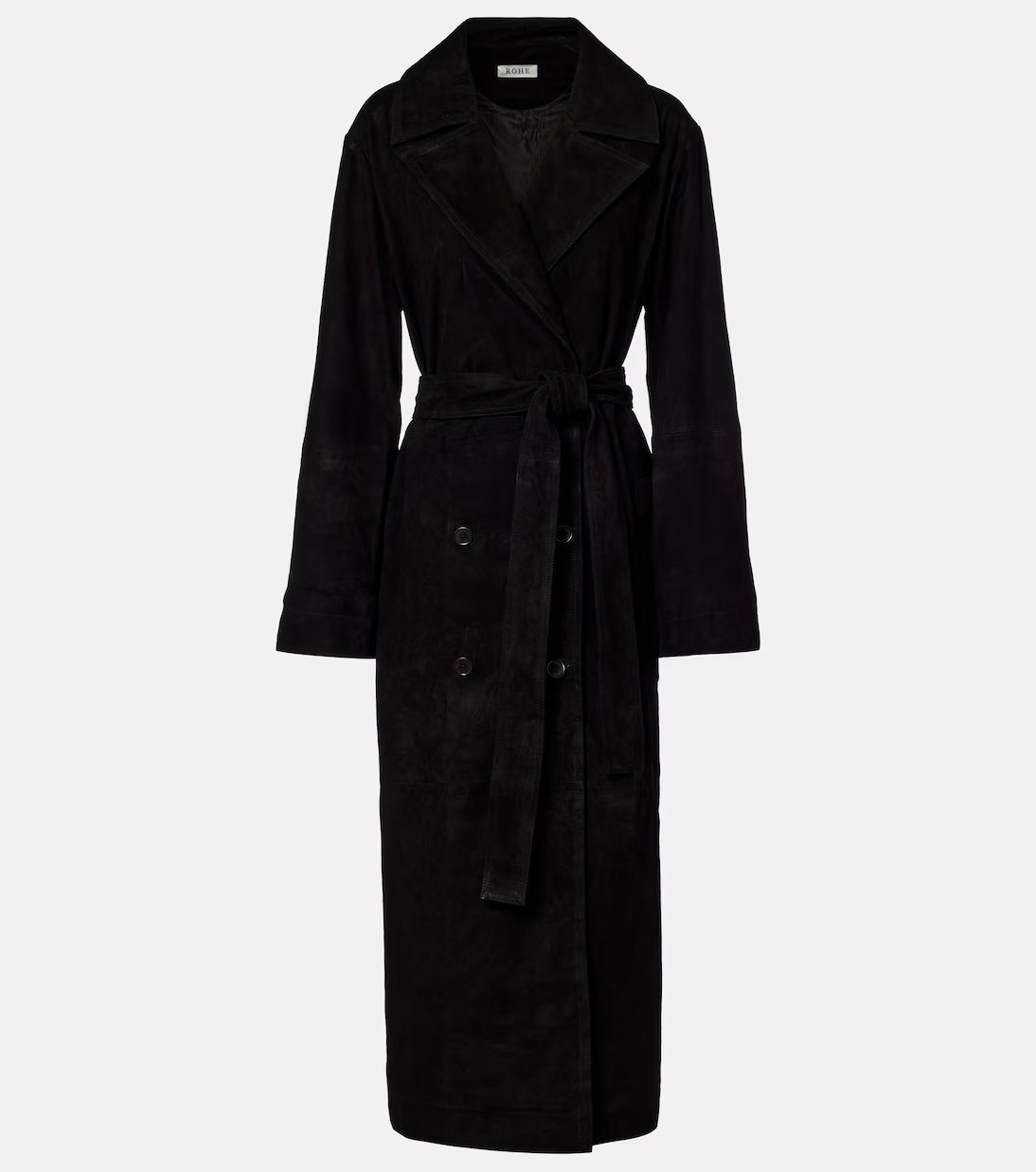 Suede wrap coat | Mytheresa (UK)