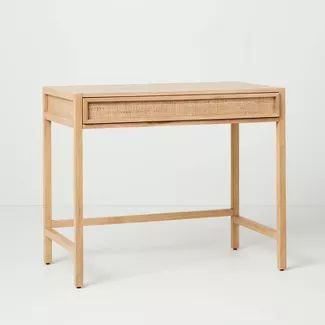 Wood & Cane Transitional Writing Desk - Hearth & Hand™ with Magnolia | Target