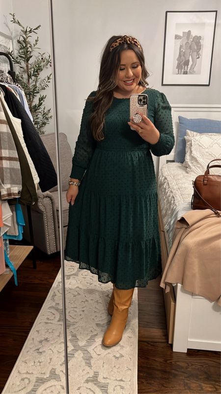 Fall dress in a size medium I am 5’2 and It has a stretchy middle for larger chests 😊 

#LTKGiftGuide #LTKfit #LTKunder50