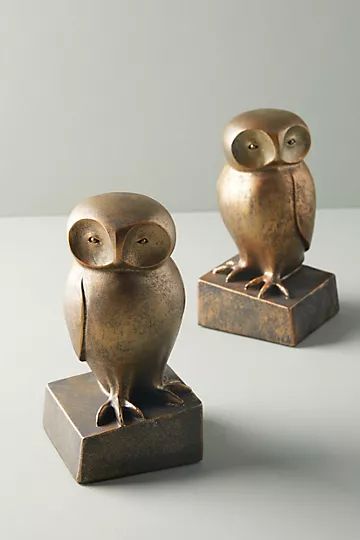 Wise Owl Bookends | Anthropologie (US)