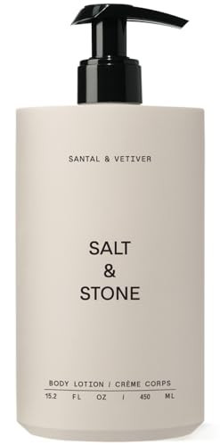 Salt & Stone Body Lotion for Women & Men| Scented Daily Body Lotion | Hydrates, Nourishes & Softens Skin | Restores Dry Skin | Fast-Absorbing | Cruelty-Free & Vegan (450 ml) (Santal & Vetiver) | Amazon (US)