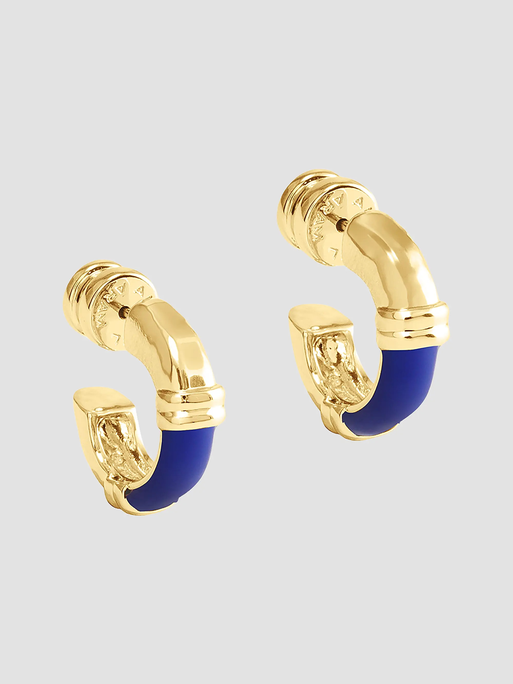 Forza 18K-Gold-Plated & Lapis Lazuli Huggie Earrings | Saks Fifth Avenue
