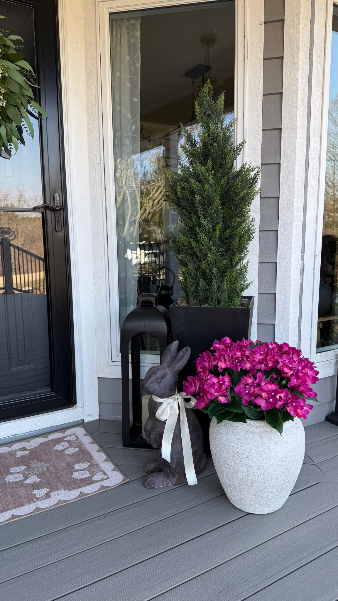 Spring Porch 🌸

Follow @farmtotablecreations on Instagram for more styling ideas and daily finds.

If your porch needs a little refresh, this is exactly where I’d start ✨

Oversized planters instantly make everything feel more high-end, and adding soft hydrangeas brings in the prettiest pop of color. I layered in classic black lanterns for contrast, a sweet little bunny accent for spring, and the cutest scalloped rug (it’s washable too 🙌🏼).

It’s simple, elevated, and so easy to recreate—mostly Amazon finds that give you that designer look without the price tag.

#frontporch #porchdecor #outdoordecor #planters #springdecor



#LTKSaleAlert #LTKHome