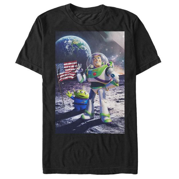 Men's Toy Story Buzz Lightyear Moon Landing T-Shirt | Target