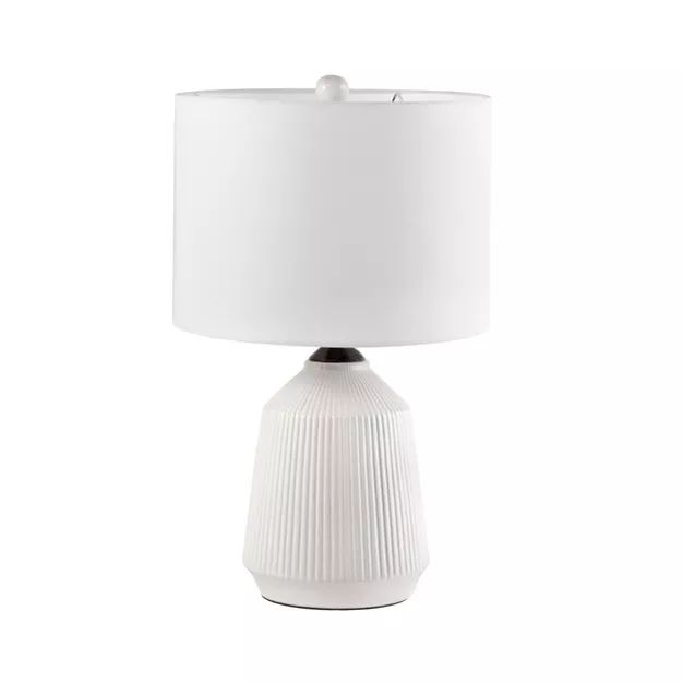 nuLOOM Renton Ceramic 24" Table Lamp Lighting - Cream 24" H x 15" W x 15"D | Target