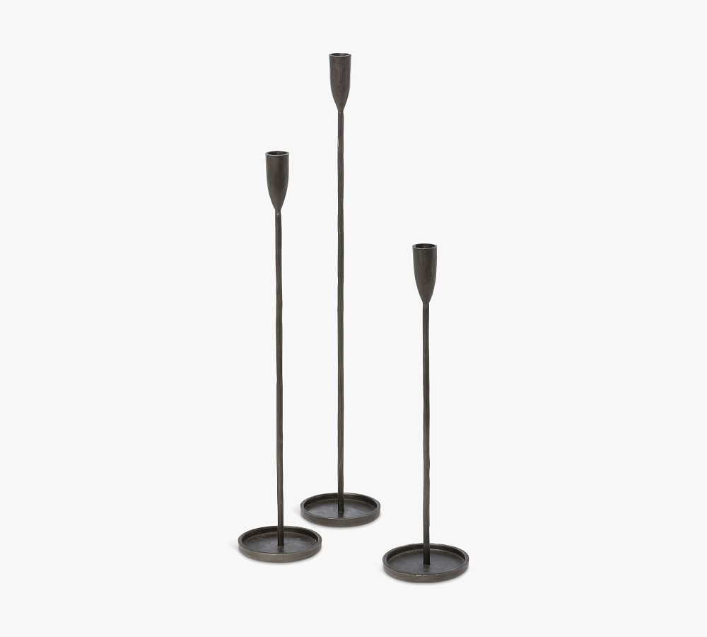 Leanna Candlesticks - Set of 3 | Pottery Barn (US)