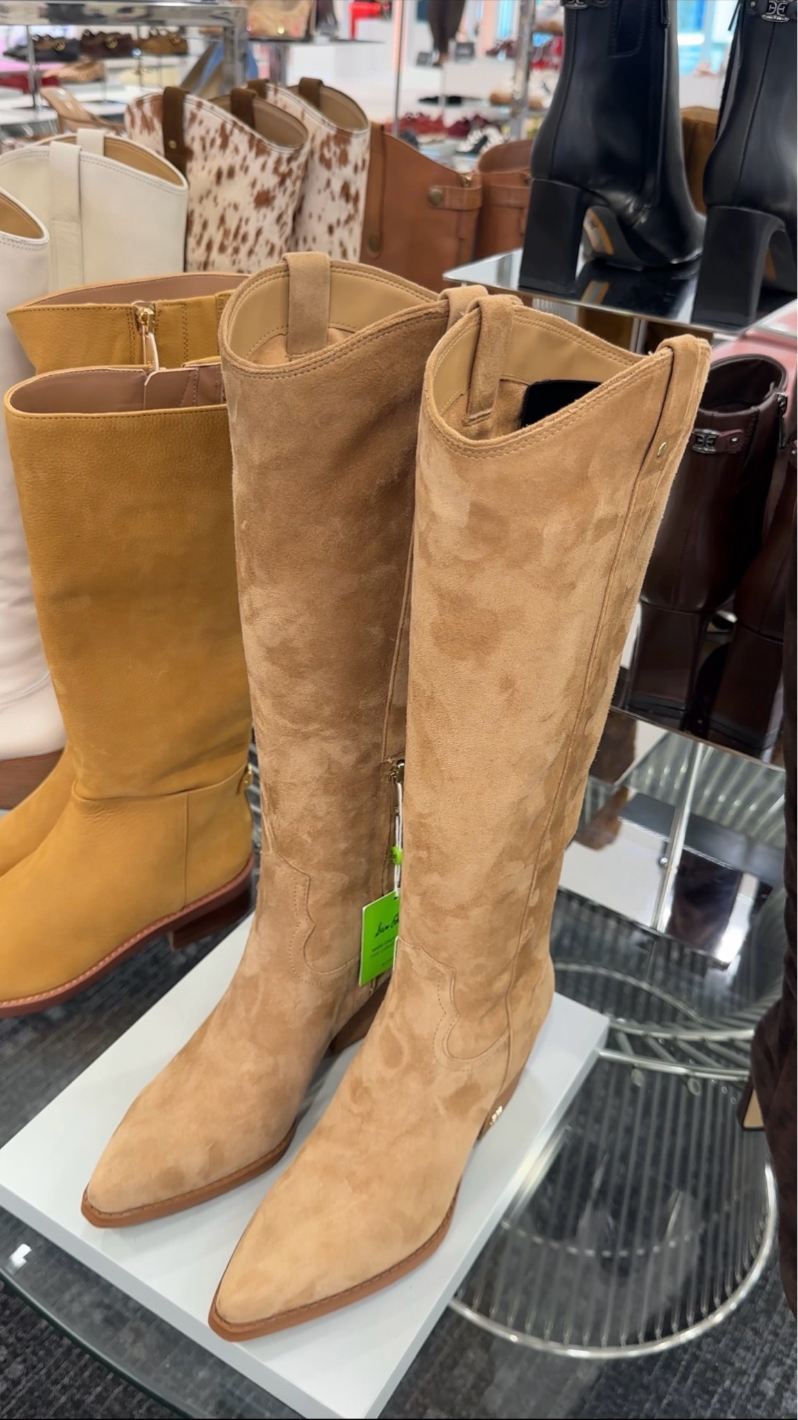 The perfect fall boots - these chic western boots will be so gorgeous paired with dresses and skirts this fall