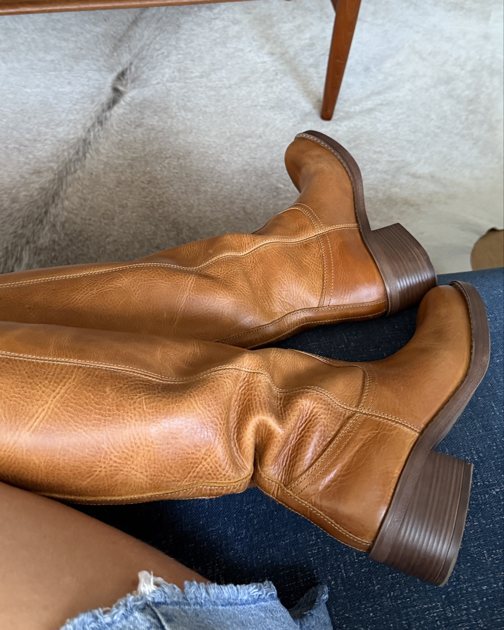 The most beautiful chestnut brown leather boots!! Square off toe which is so flattering and they go with everything 🧡

#LTKshoes #LTKautumn #LTKstyletip