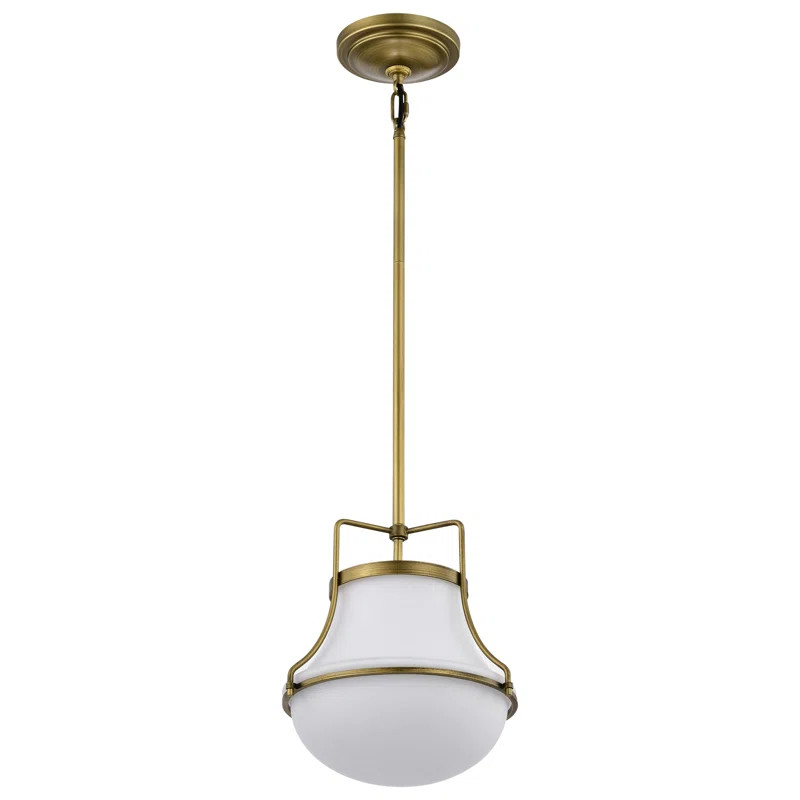Bashaw 1 - Light Schoolhouse Pendant | Wayfair North America