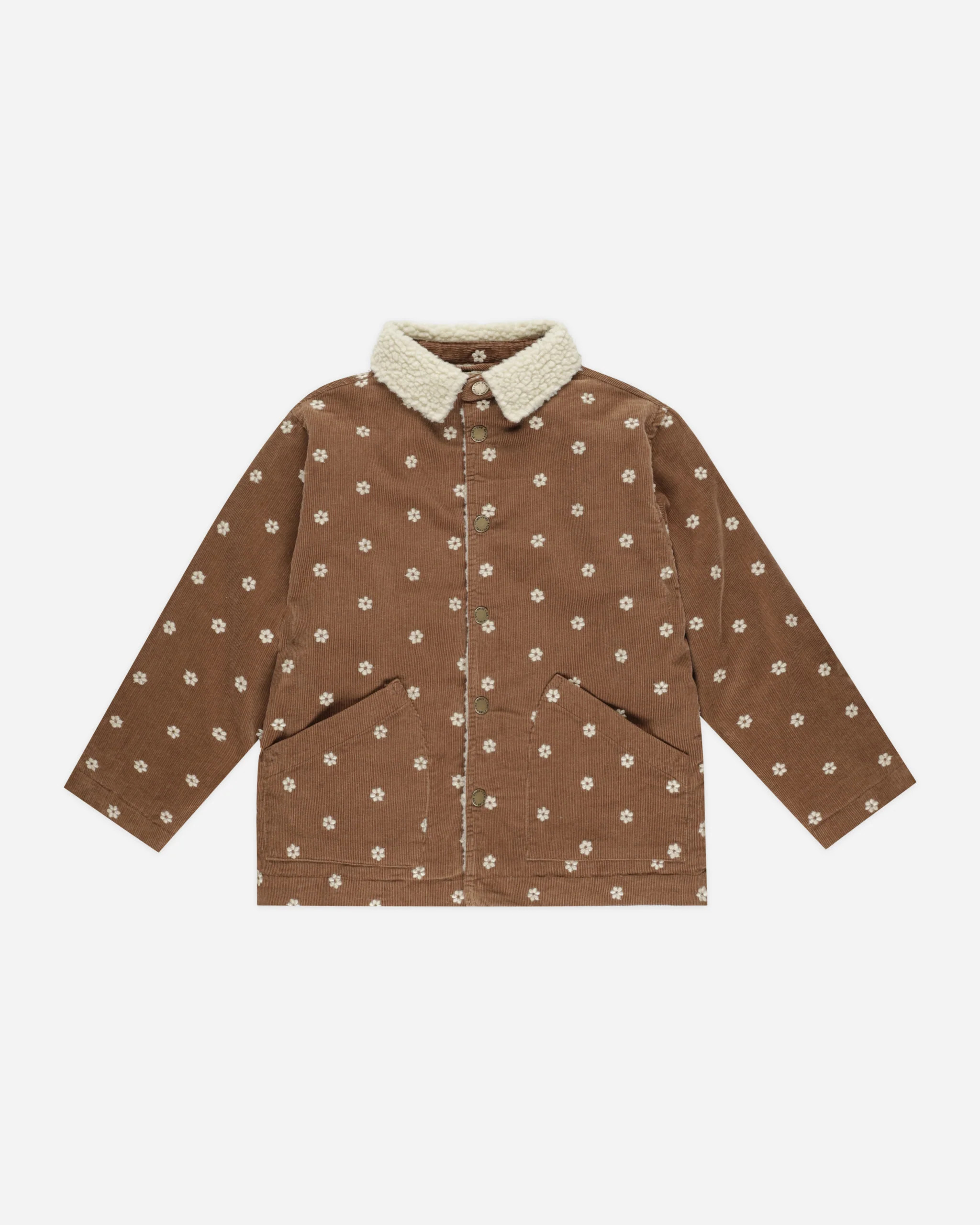 Long Chore Coat || Floral Embroidery | Rylee + Cru