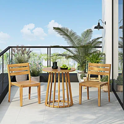 Outdoor Wood Dining Side Chair(Set Of 2) | Wayfair North America