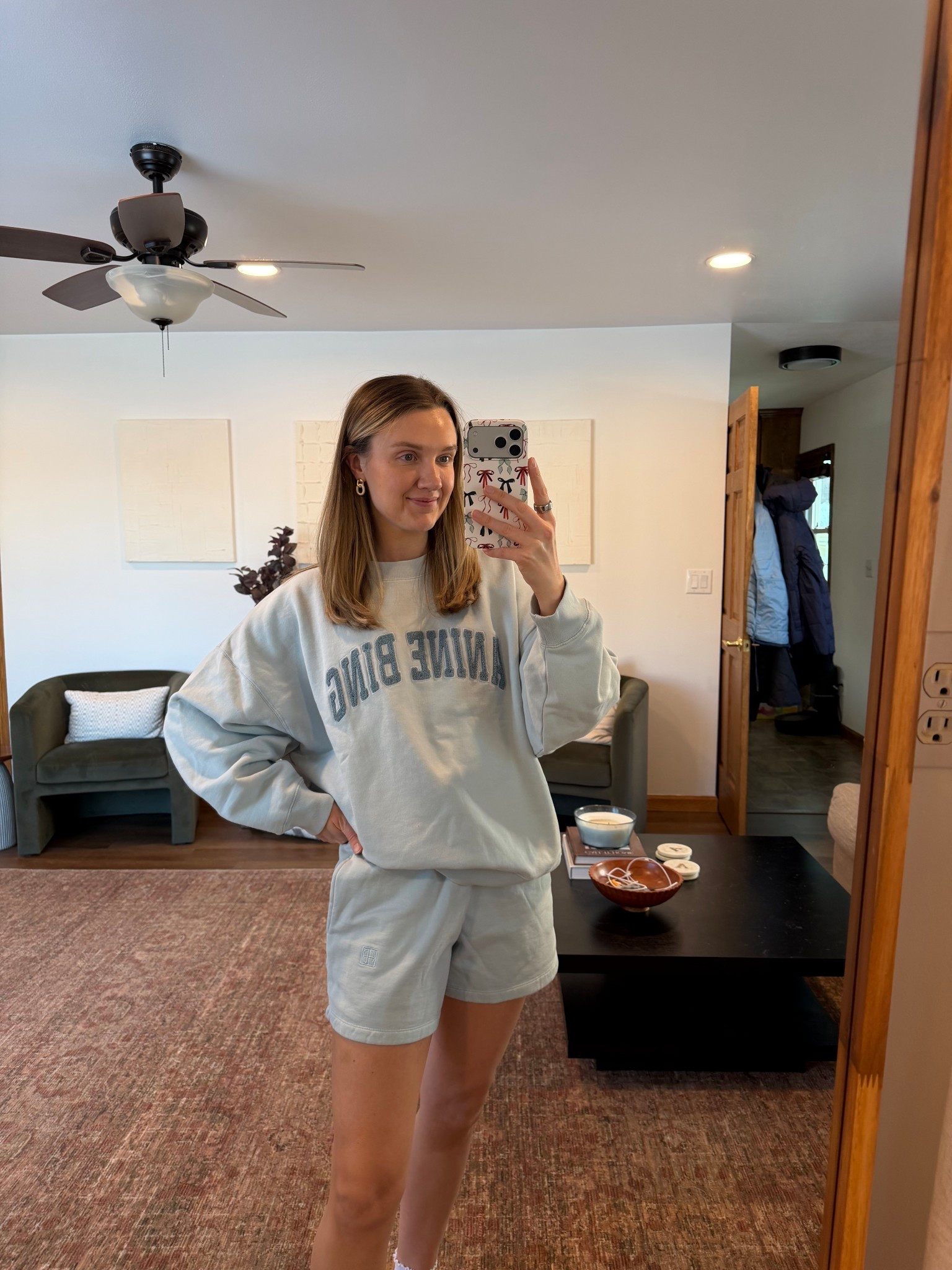 @Anine Bing  matching set of my dreammmms! Wearing size medium in both

Matching sweat set, light blue sweatshirt, sweat shorts, casual wear

#LTKActive #LTKTravel #LTKootd